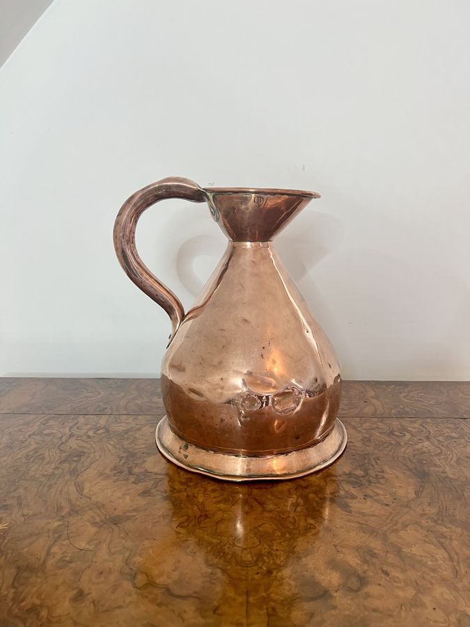 Antique Quality antique Victorian copper harvest jug