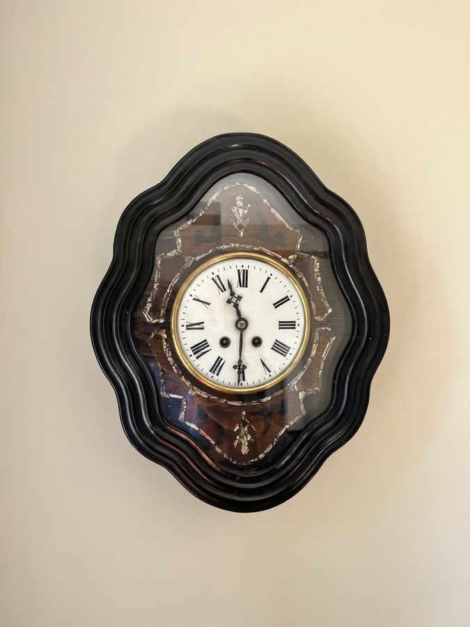 Antique Stunning quality antique Victorian French wall clock 
