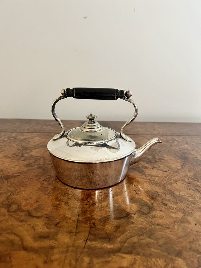 Antique Quality antique Edwardian Fenton Brothers silver plated spirit kettle 