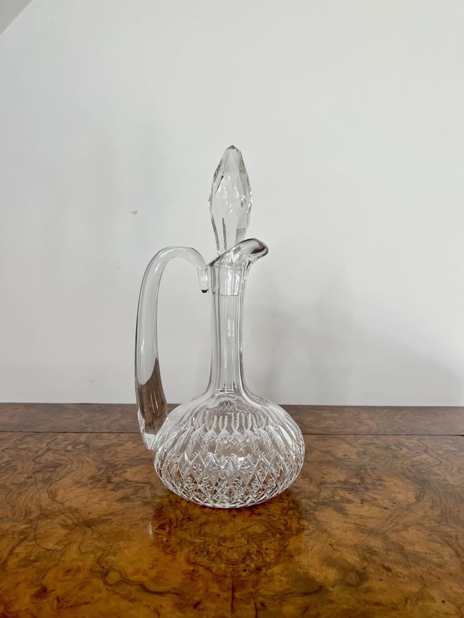 Antique Quality antique Edwardian cut glass ewer 