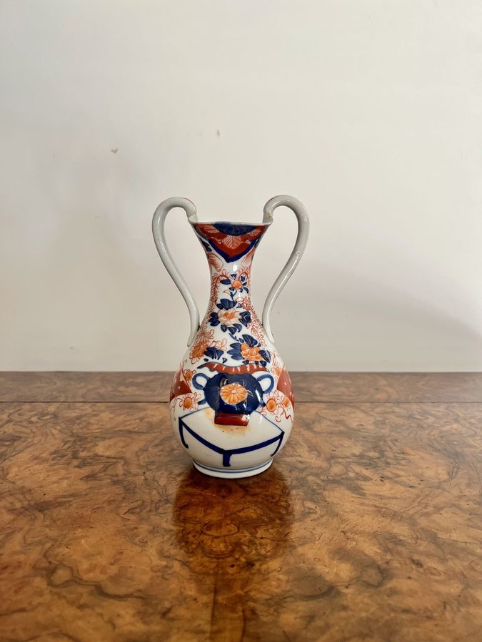 Unusual antique Japanese quality imari vase