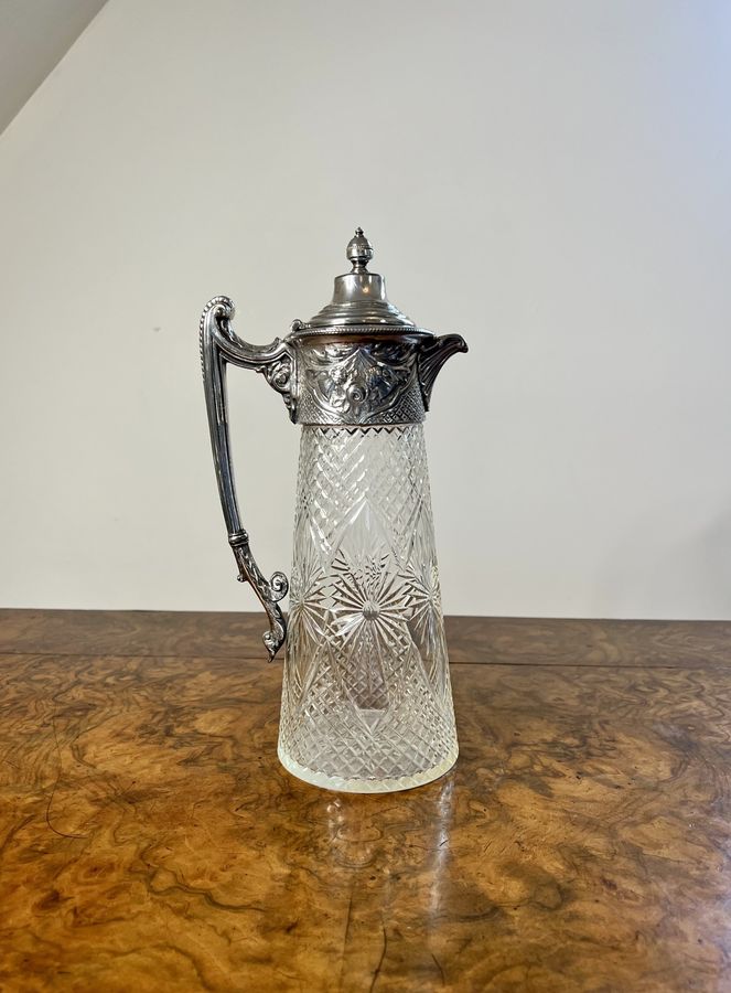 Stunning quality antique Victorian claret jug