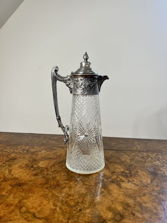 Antique Stunning quality antique Victorian claret jug 