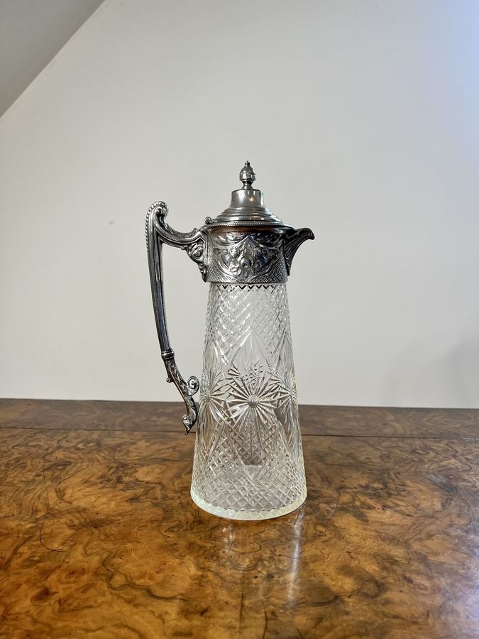 Antique Stunning quality antique Victorian claret jug 