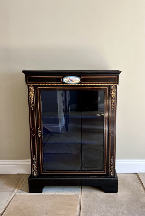 Quality Antique Victorian French display cabinet