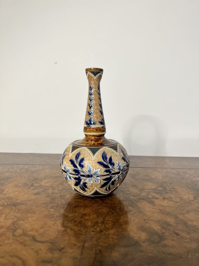 Antique Fantastic quality antique Doulton Lambeth vase by Emily Stormer 