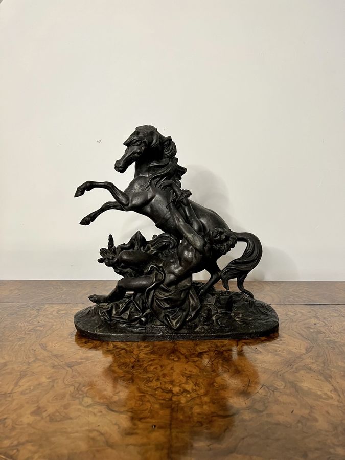 Quality antique Victorian spelter figure