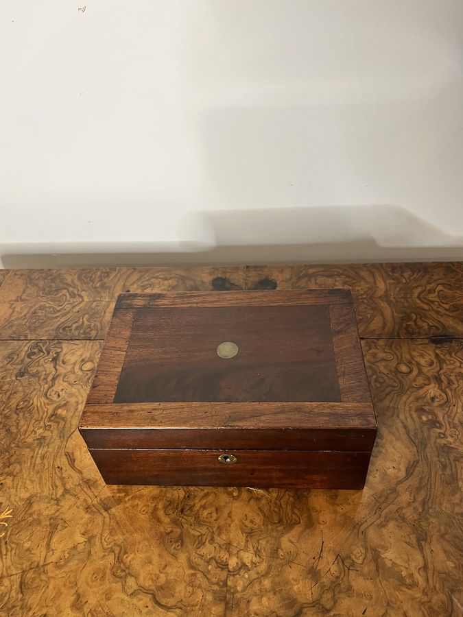 Antique Antique Victorian mahogany storage box 