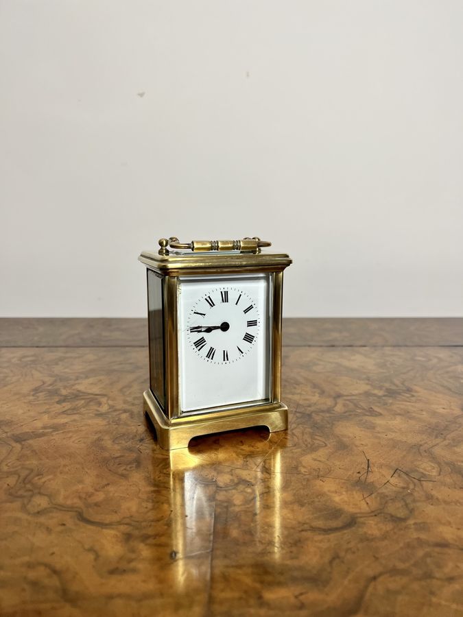 Antique Quality antique Victorian brass carriage clock
