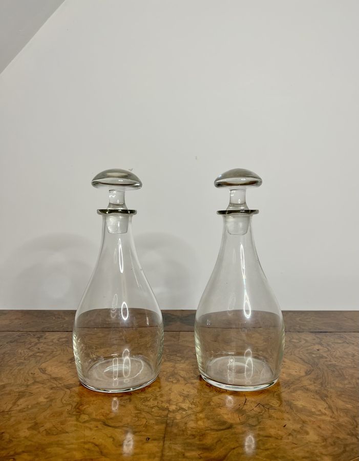 Pair of quality antique George III decanters