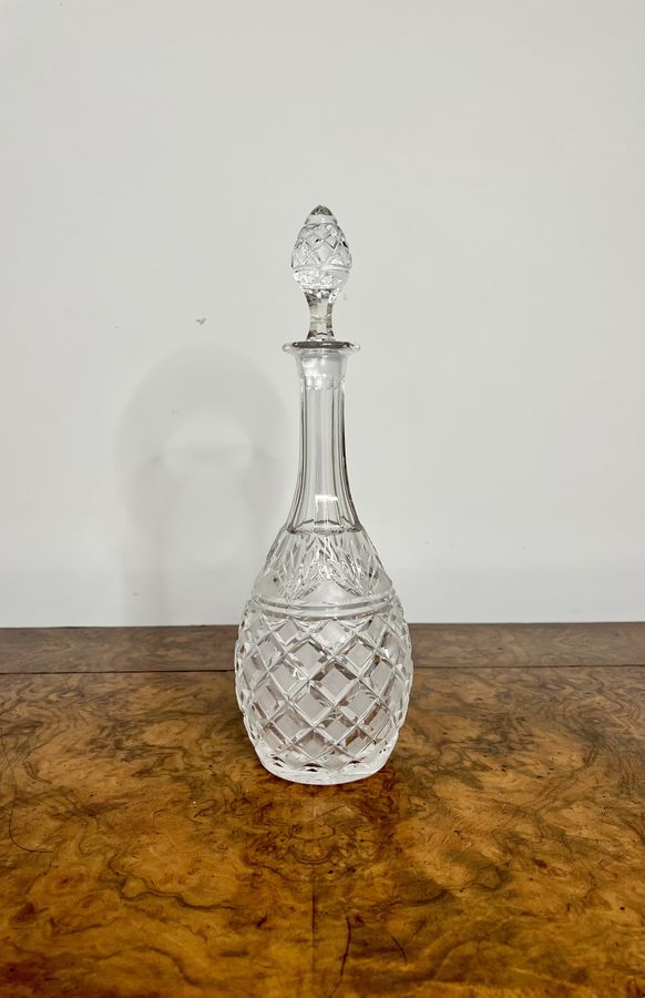 Antique Quality antique cut glass decanter