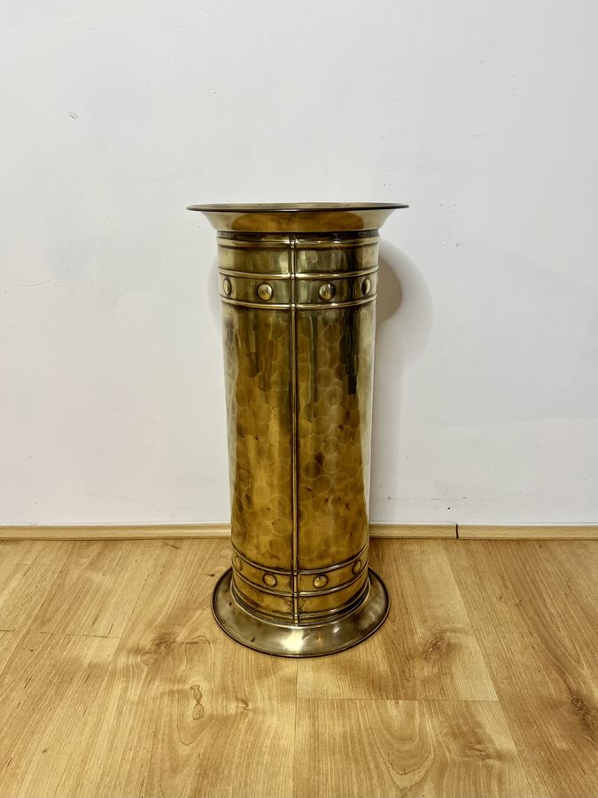 Antique Lovely antique Edwardian brass stick stand 