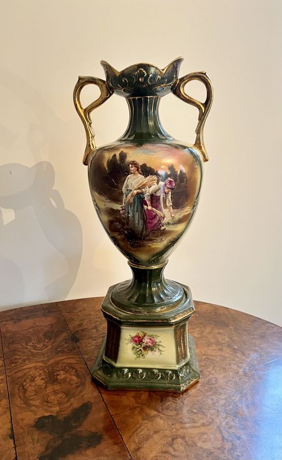 Antique Stunning pair of large antique Victorian vases 