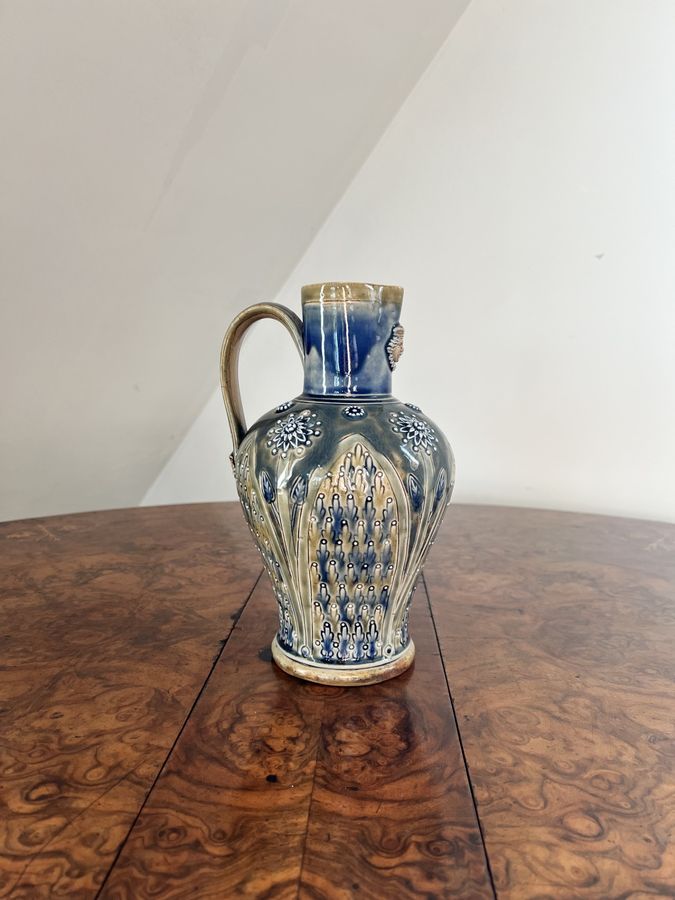 Fantastic quality antique Victorian Doulton Lambeth jug