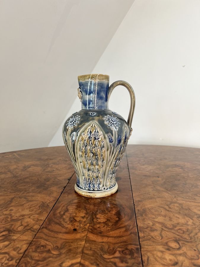 Antique Fantastic quality antique Victorian Doulton Lambeth jug 