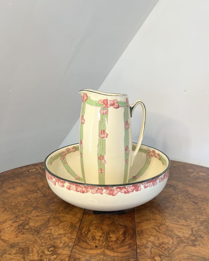 Antique Royal Doulton jug and bowl set