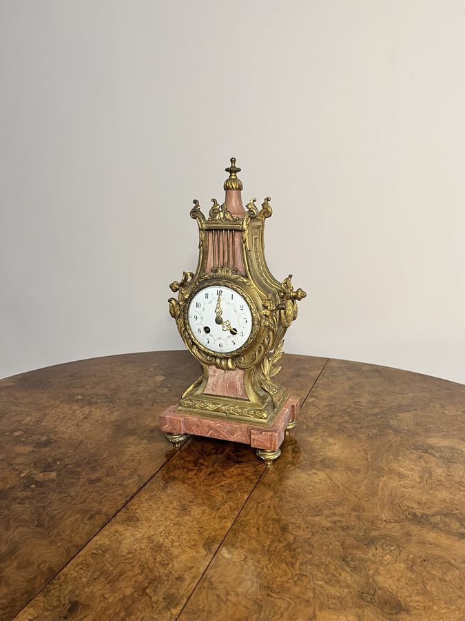 Antique Unusual antique Victorian quality French mantle clock 