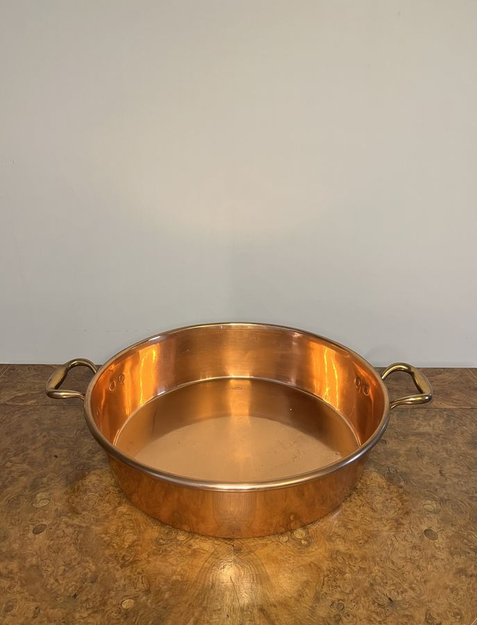 Antique Large quality antique George III copper pan