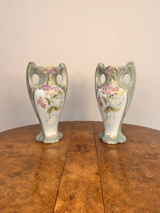 Antique Stunning pair of quality antique French vases