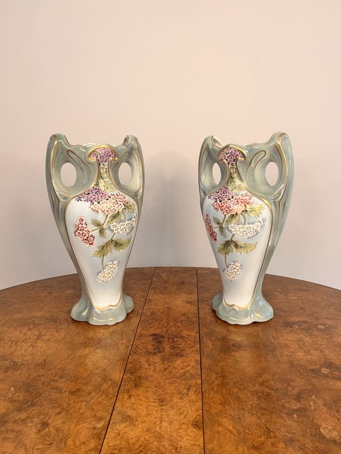Stunning pair of quality antique French vases