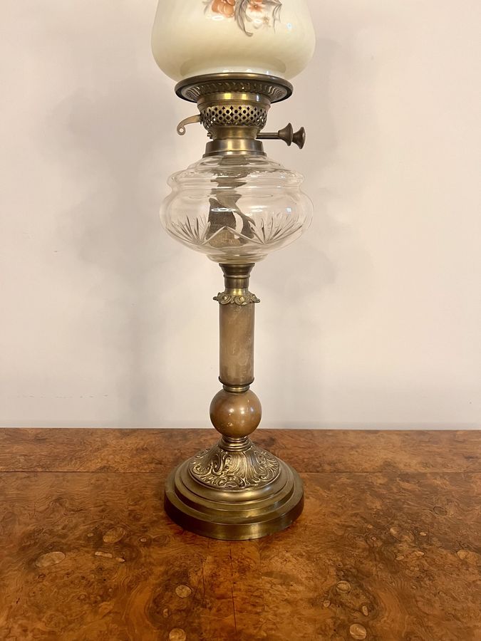 Antique Stunning quality Antique Victorian Oil Lamp