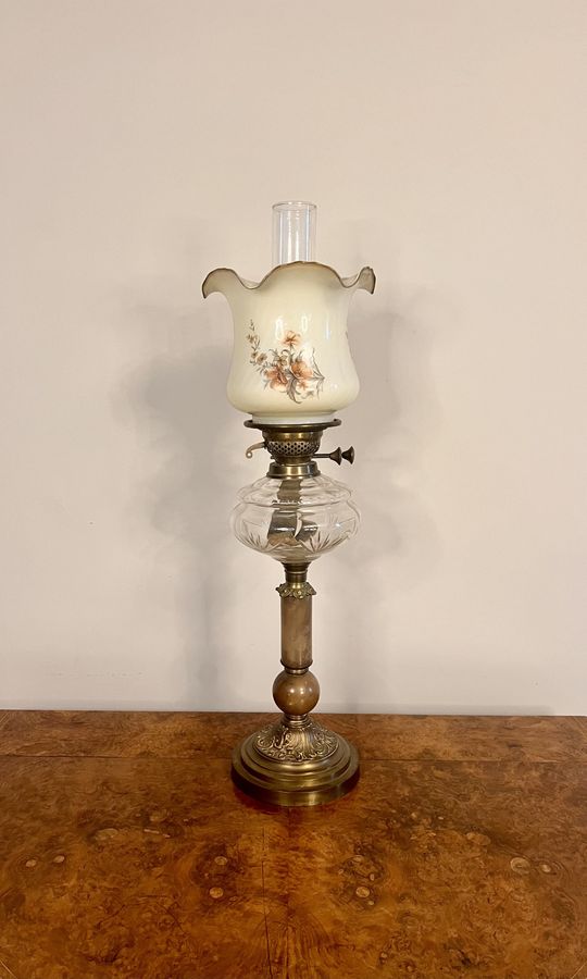 Antique Stunning quality Antique Victorian Oil Lamp