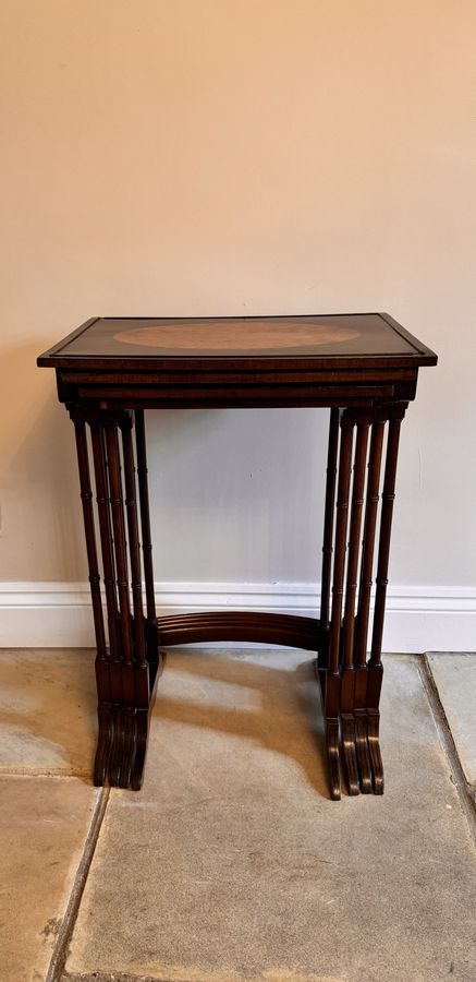Antique Quality set of antique Edwardian nest of four tables 
