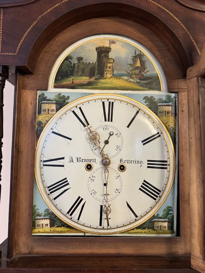 Antique Fantastic quality antique George III mahogany and oak longcase clock 