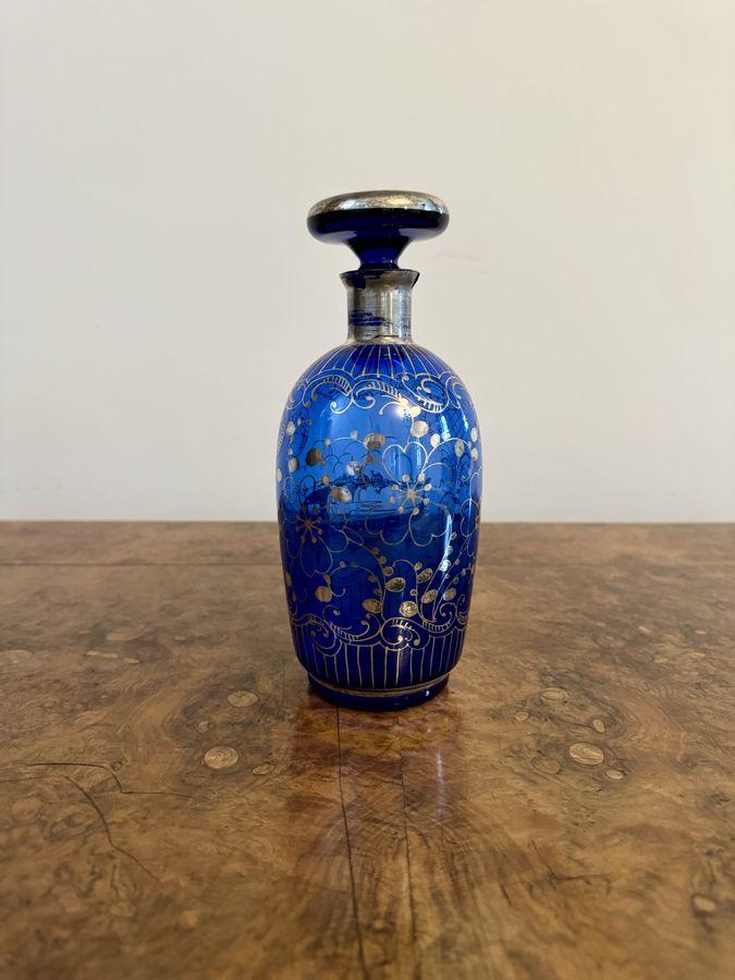 Antique Lovely antique decanter and liqueur glass set 