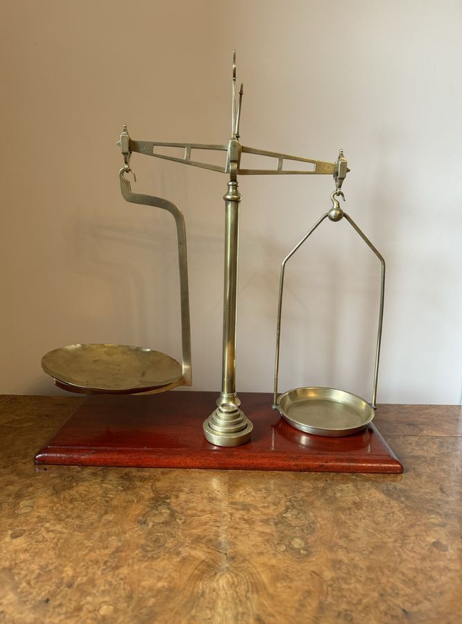 Antique Quality large pair of antique Victorian scales by Parnall & Sons of Bristol