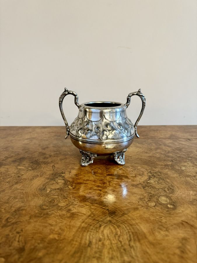 Antique Wonderful antique Victorian four piece tea set 