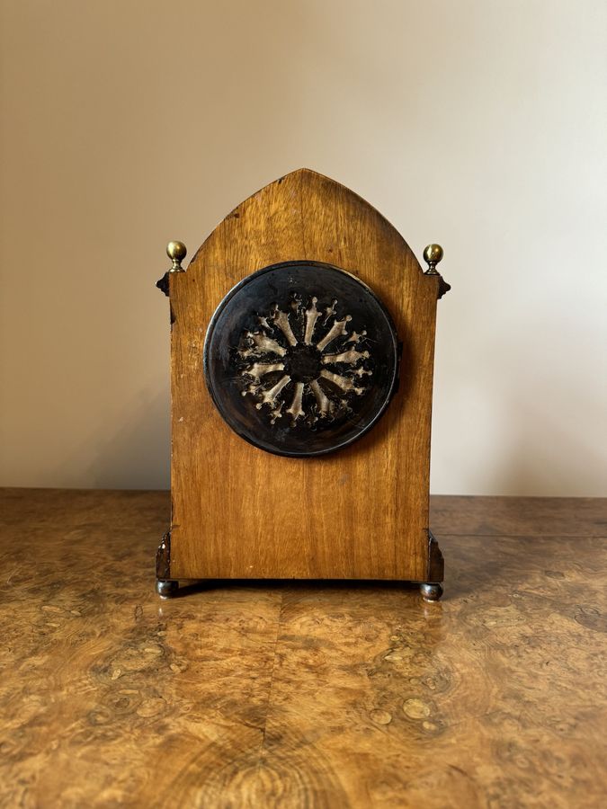 Antique Quality antique Edwardian mahogany inlaid bracket clock 