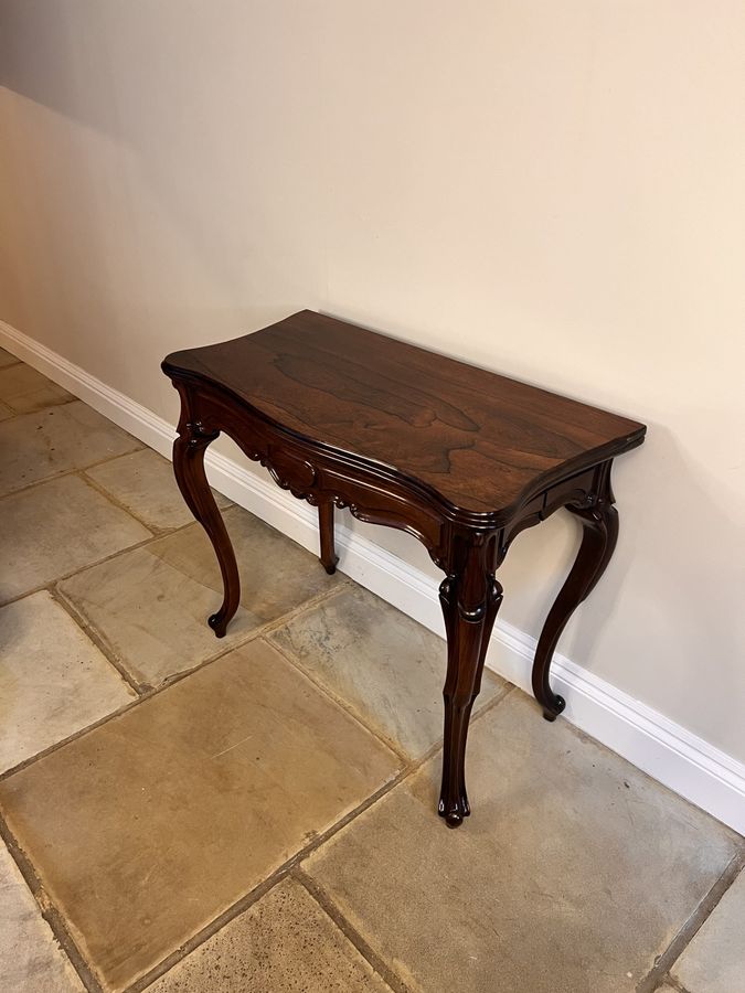 Antique Wonderful antique Victorian quality rosewood tea table 