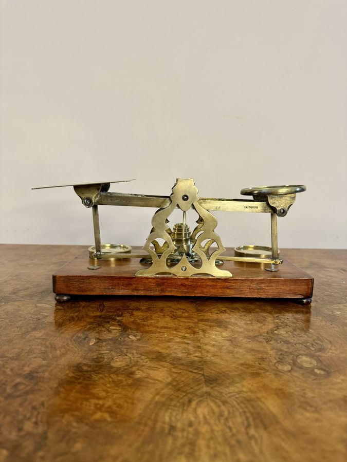 Antique Fantastic set of antique Victorian postal scales and weights by S.Mordan London