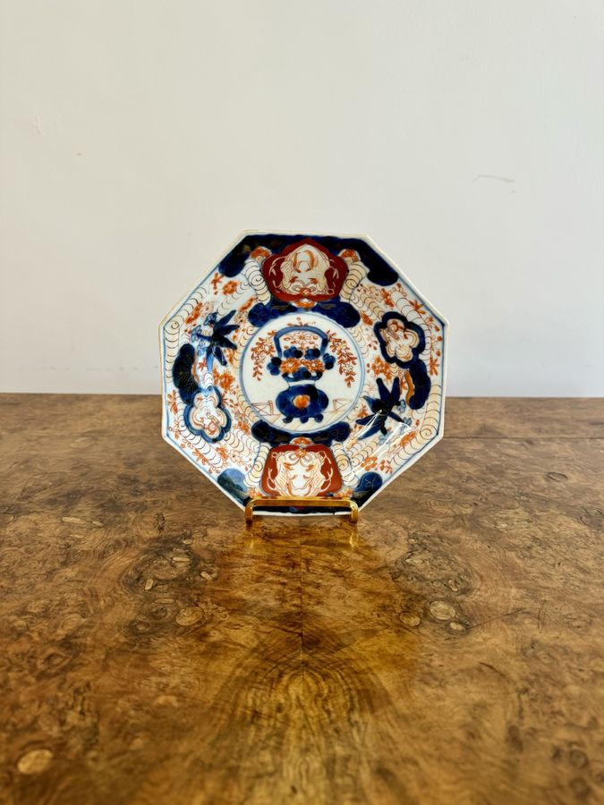 Antique Unusual collection of five antique Japanese imari plates 