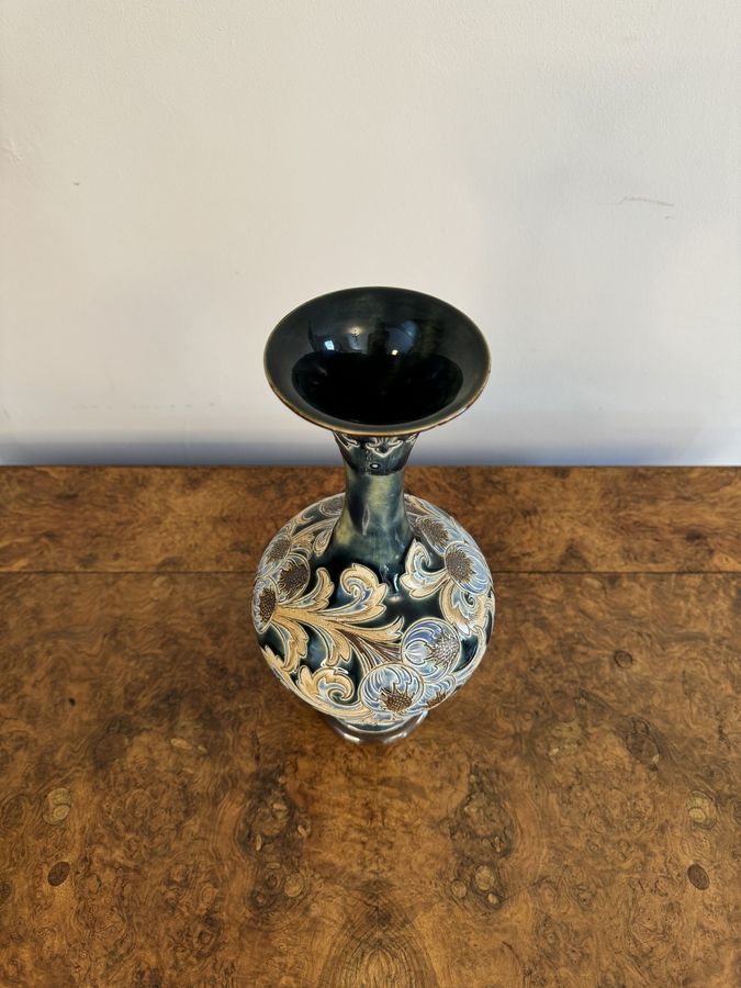 Antique Attractive quality antique Doulton lambeth vase by Eliza Simmance