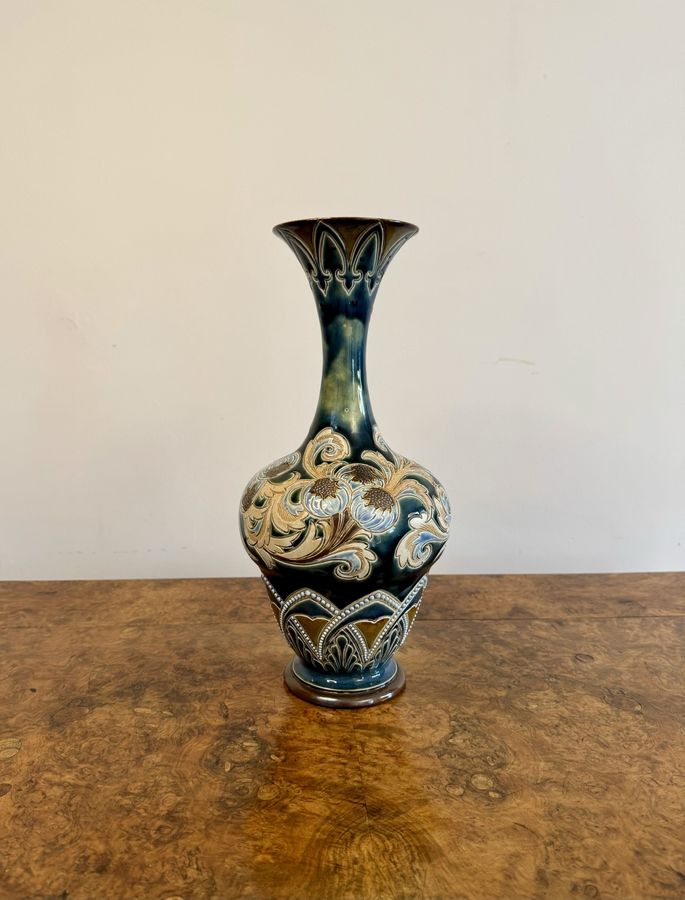 Antique Attractive quality antique Doulton lambeth vase by Eliza Simmance