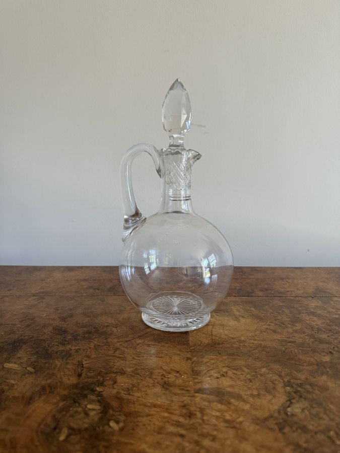 Quality antique Edwardian glass ewer