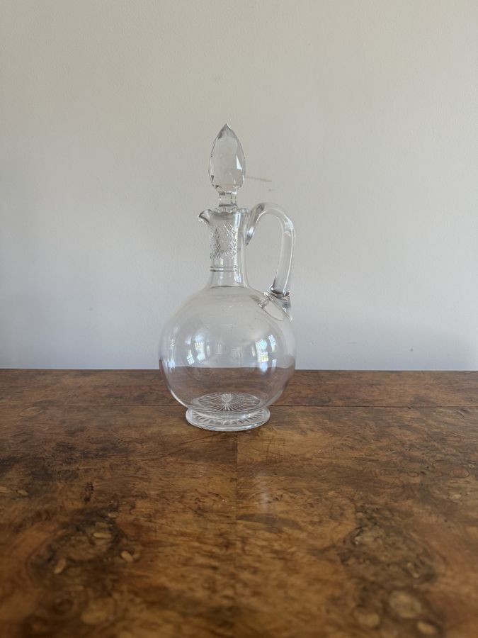 Antique Quality antique Edwardian glass ewer 