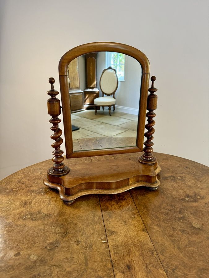 Antique Fine quality antique Victorian mahogany dressing table mirror 