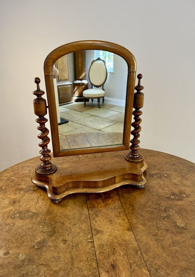 Antique Fine quality antique Victorian mahogany dressing table mirror 