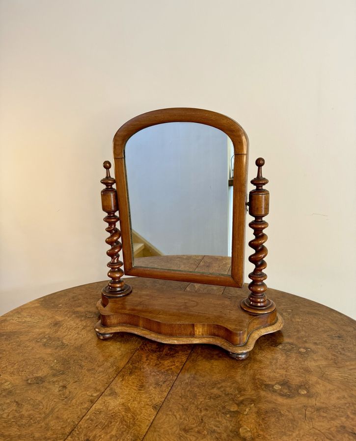 Antique Fine quality antique Victorian mahogany dressing table mirror 