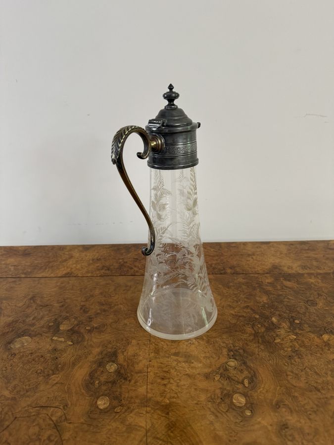 Antique Wonderful quality antique Victorian claret jug