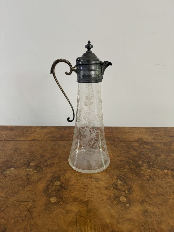 Antique Wonderful quality antique Victorian claret jug