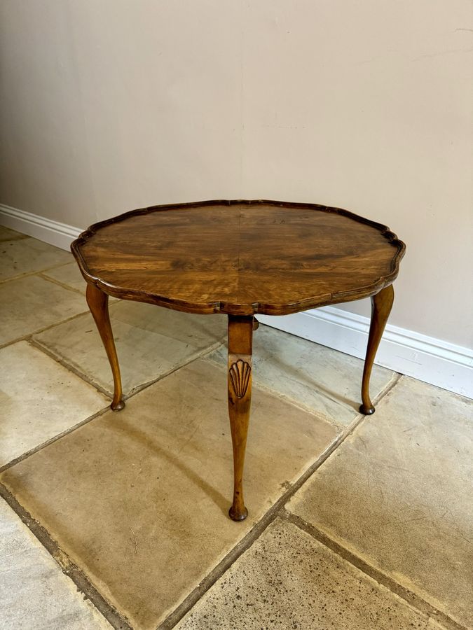 Antique Antique quality burr walnut nest of five tables 