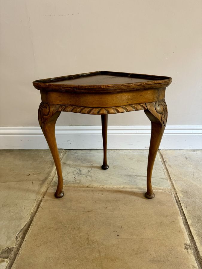 Antique Antique quality burr walnut nest of five tables 