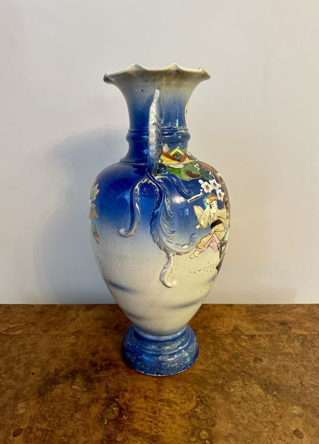 Antique Quality large antique Japanese satsuma vase 