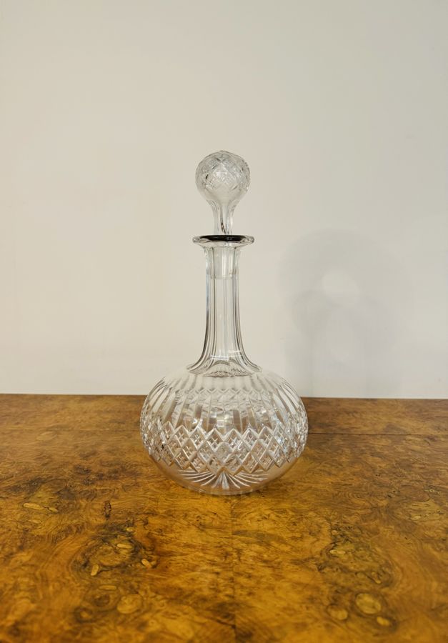 Antique Quality antique Victorian cut glass decanter