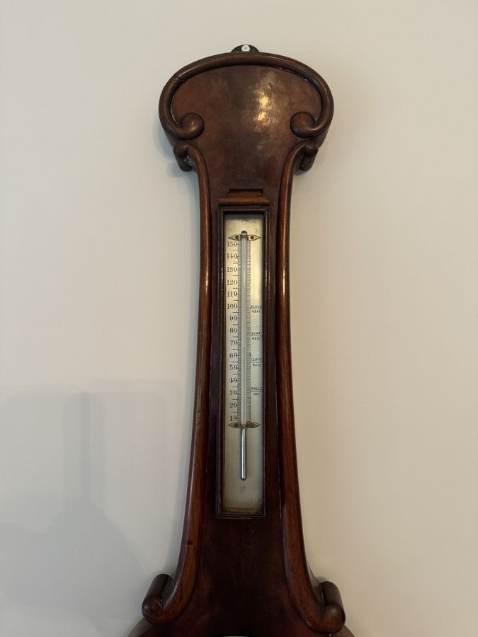 Antique Antique Victorian quality mahogany banjo barometer