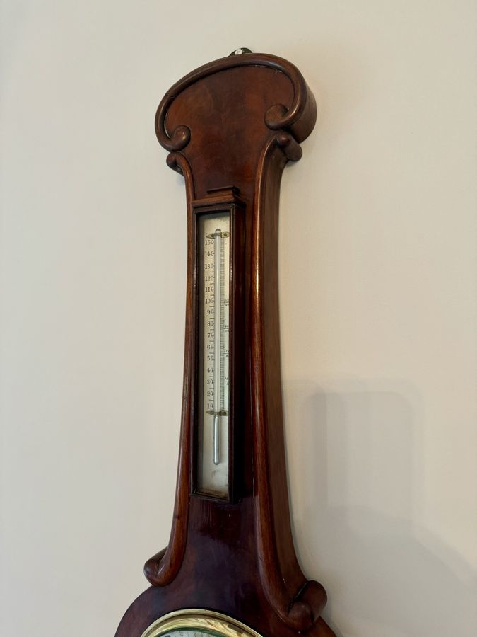 Antique Antique Victorian quality mahogany banjo barometer